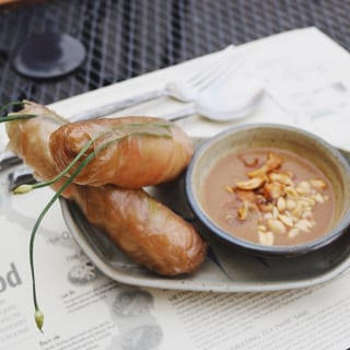 Fresh Brown Spring Rolls